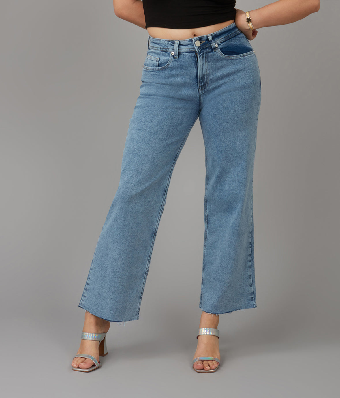 COLETTE-VIB High Rise Wide Leg Jeans