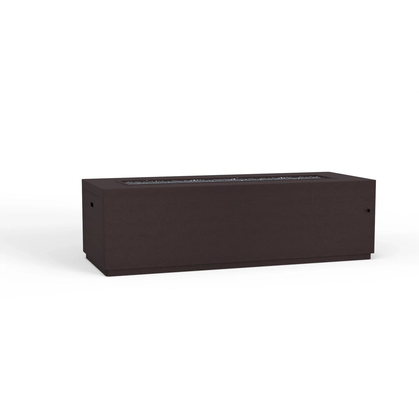 OW Lee 25" x 65" Rectangular Occasional Height Forma Aluminum Fire Pit
