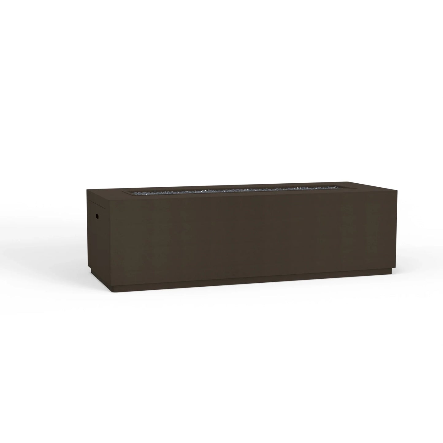 OW Lee 25" x 65" Rectangular Occasional Height Forma Aluminum Fire Pit