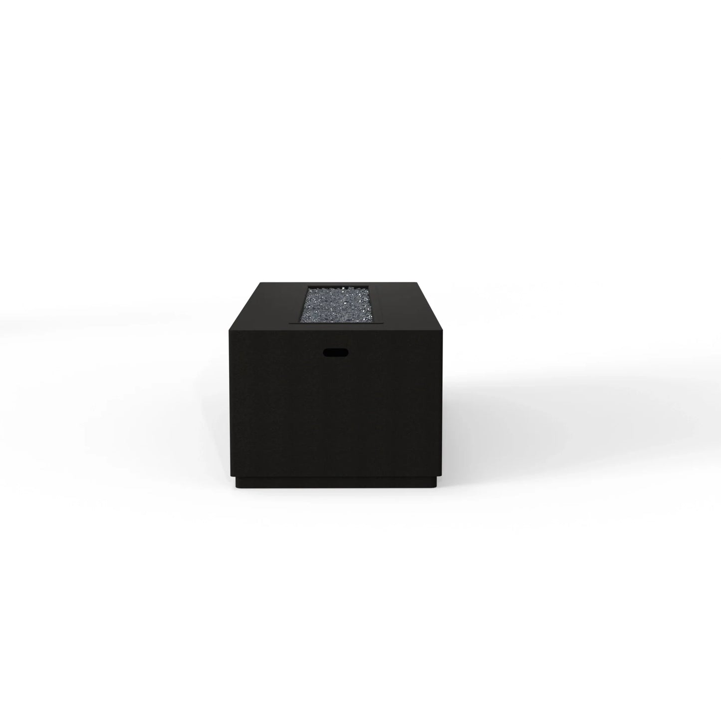 OW Lee 25" x 65" Rectangular Occasional Height Forma Aluminum Fire Pit