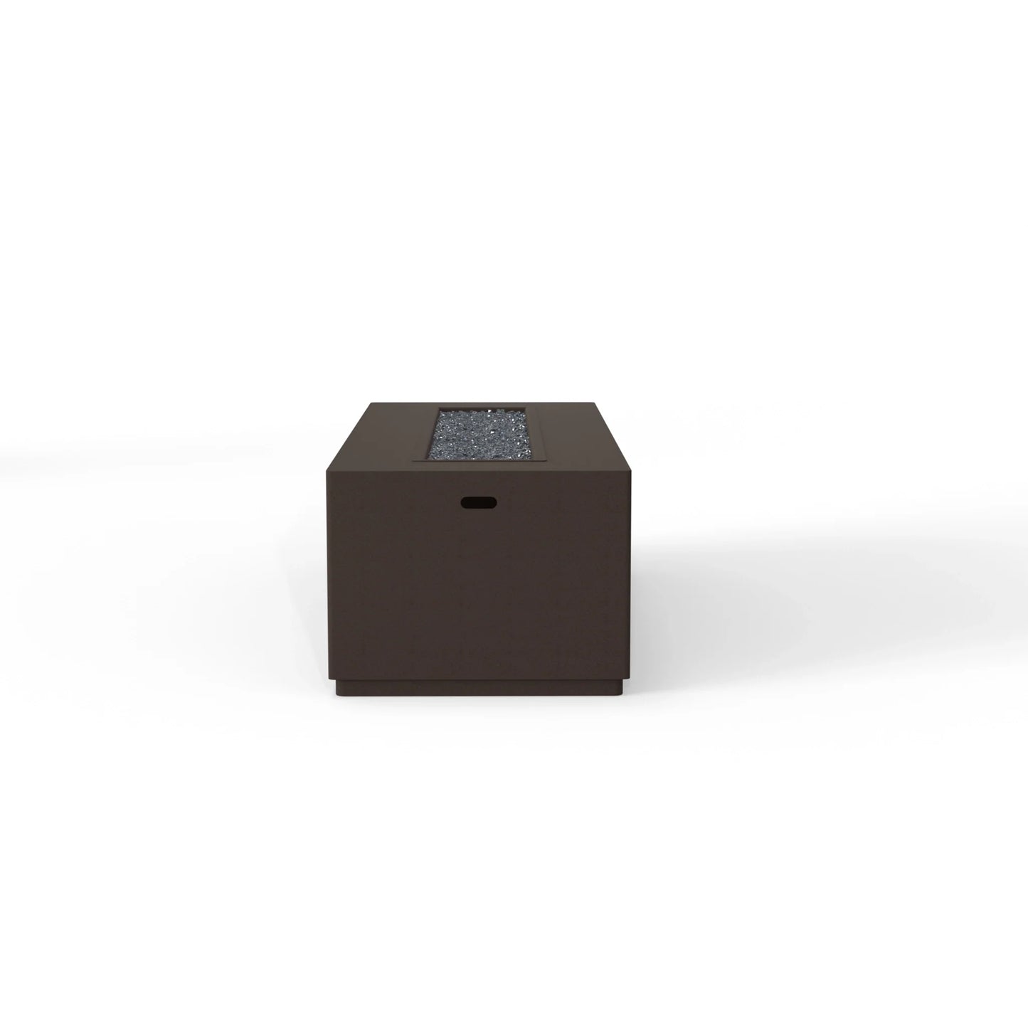 OW Lee 25" x 65" Rectangular Occasional Height Forma Aluminum Fire Pit