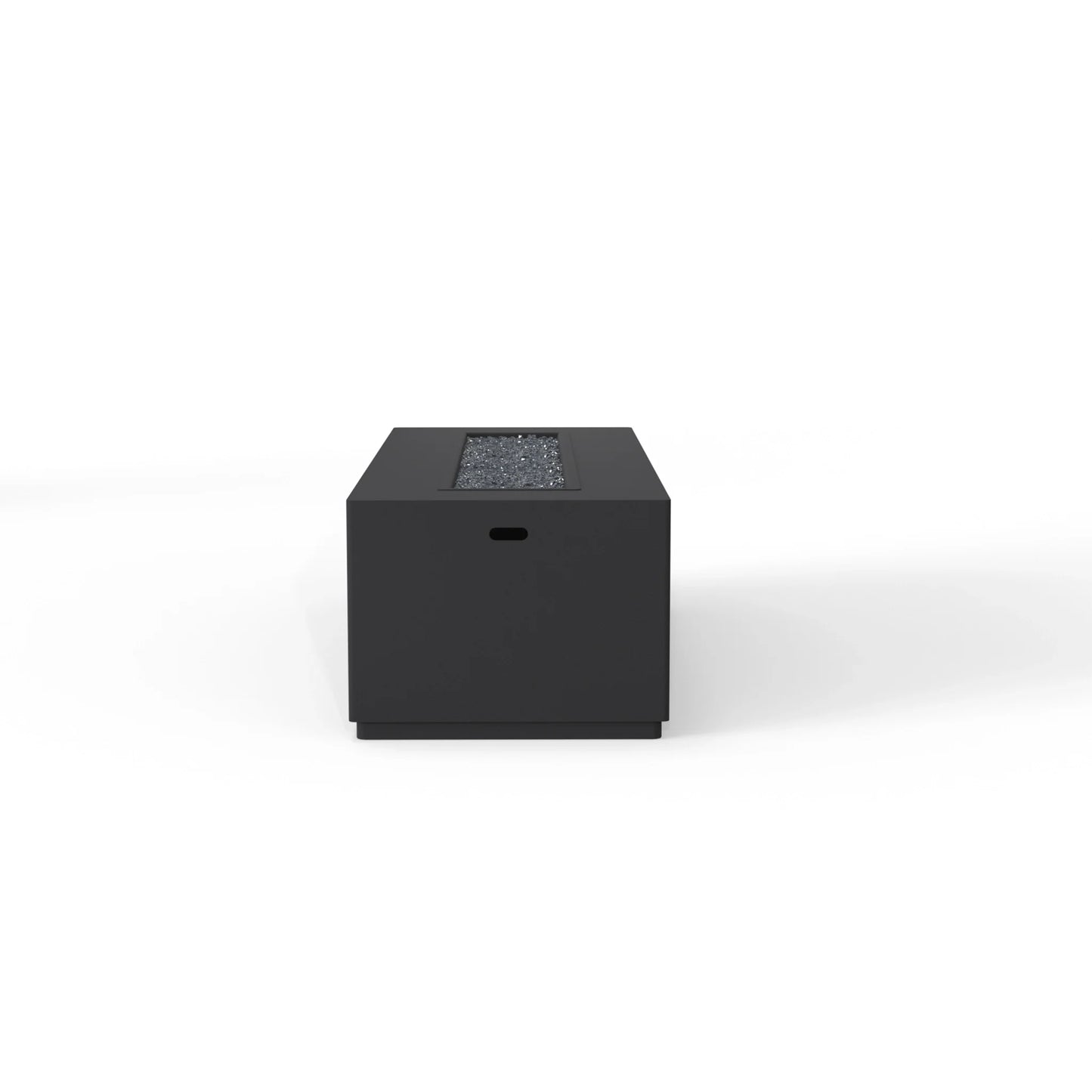 OW Lee 25" x 65" Rectangular Occasional Height Forma Aluminum Fire Pit