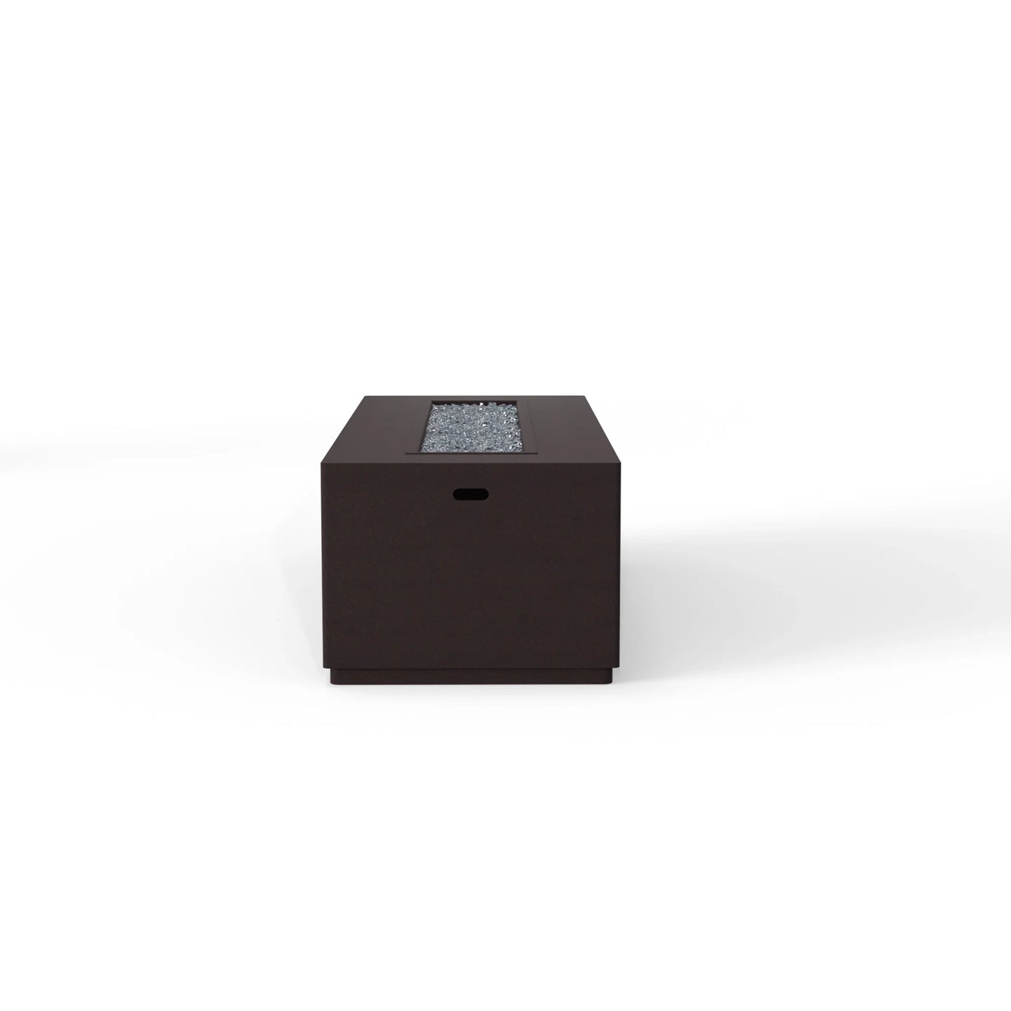 OW Lee 25" x 65" Rectangular Occasional Height Forma Aluminum Fire Pit