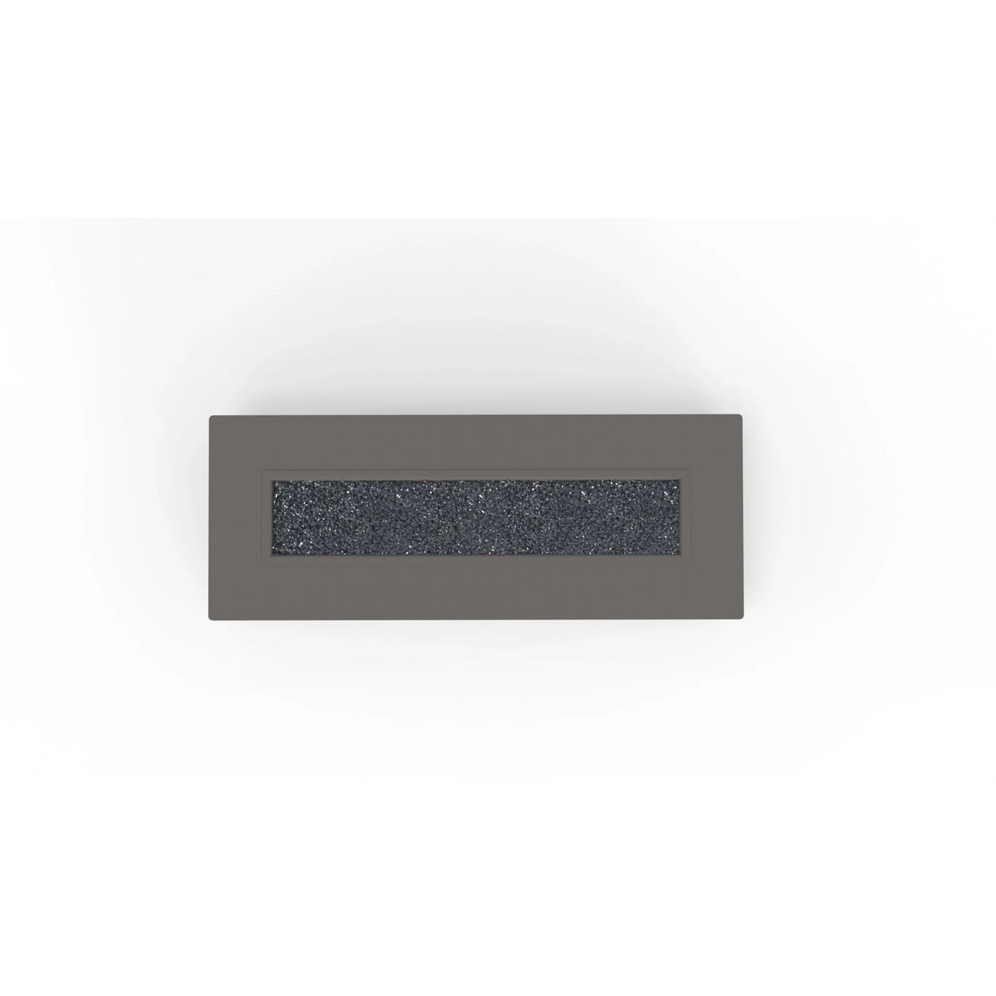 OW Lee 25" x 65" Rectangular Occasional Height Forma Aluminum Fire Pit