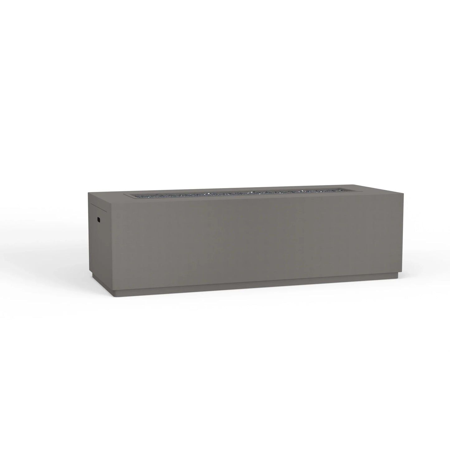OW Lee 25" x 65" Rectangular Occasional Height Forma Aluminum Fire Pit