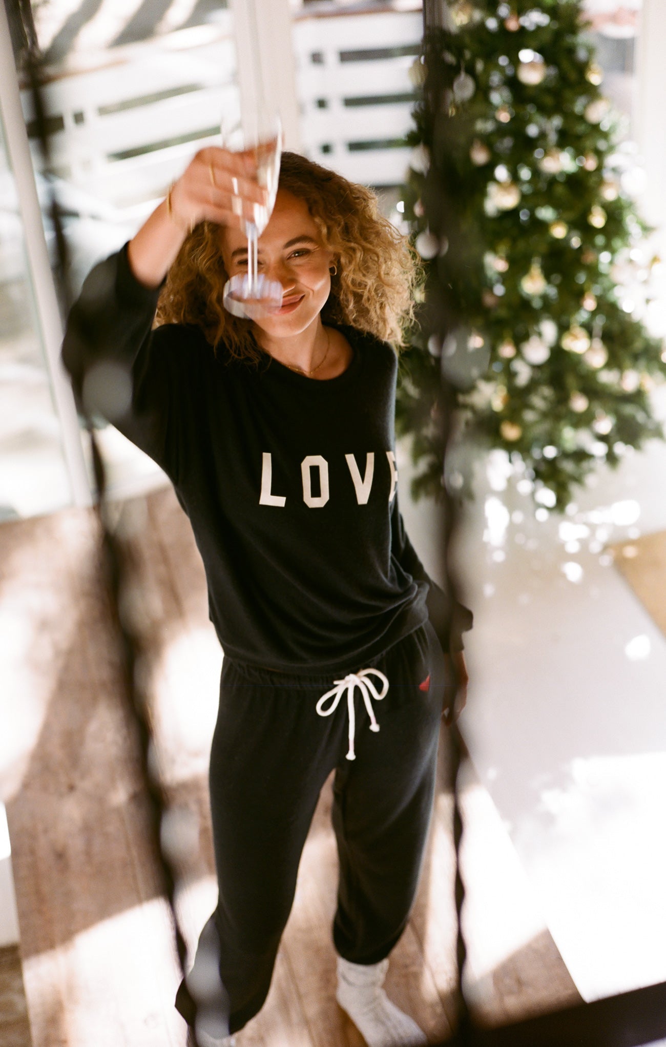 Team Love Cloud Knit Long Sleeve Top