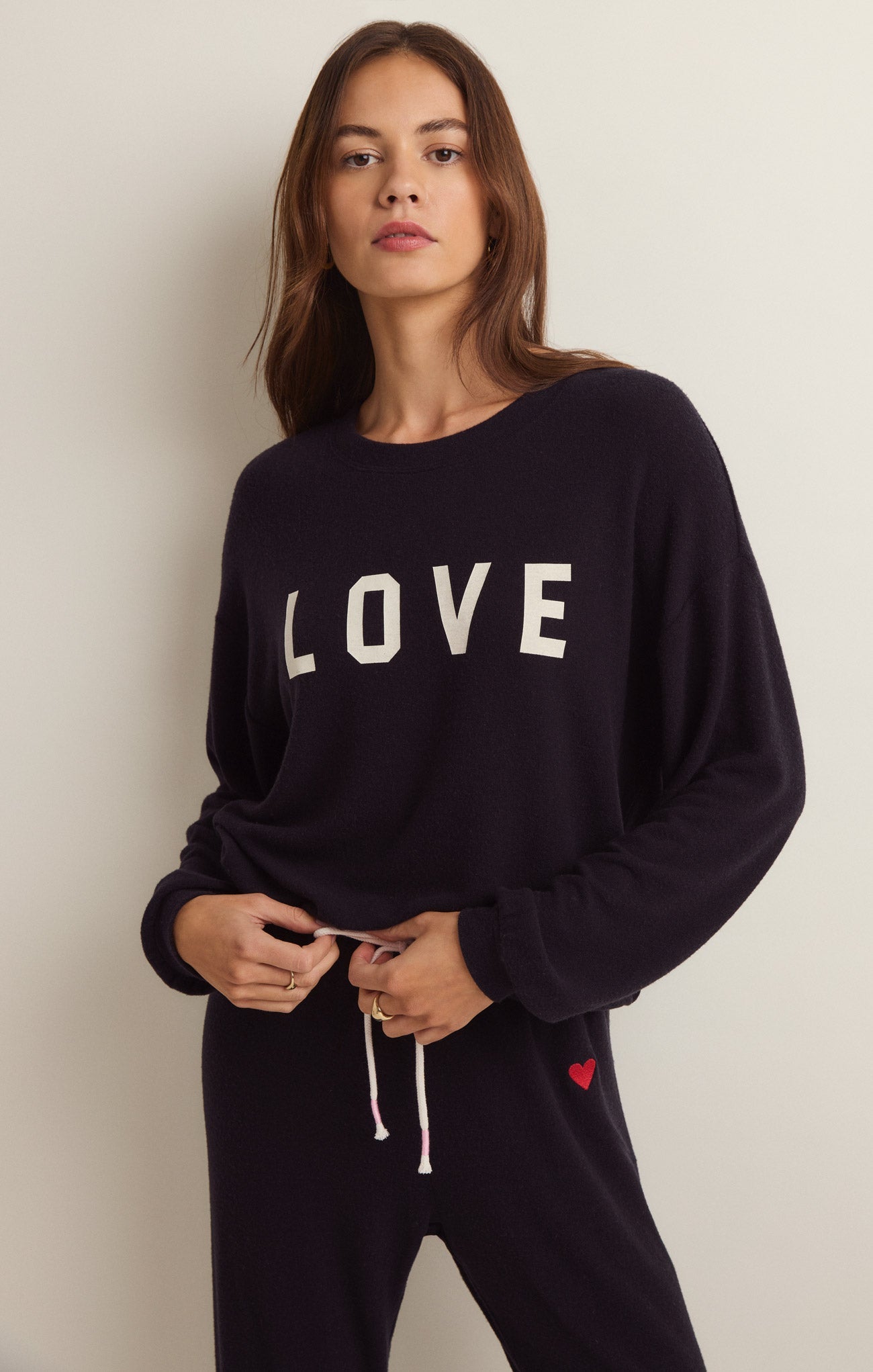 Team Love Cloud Knit Long Sleeve Top