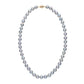 8.5-9.0 mm 18 Inch Silver Blue Akoya Baroque Pearl Necklace