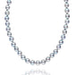 9.0-9.5 mm Silver-Blue Akoya Baroque Pearl Necklace