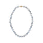 9.0-9.5 mm Silver-Blue Akoya Baroque Pearl Necklace