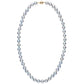 9.0-9.5 mm Silver-Blue Akoya Baroque Pearl Necklace