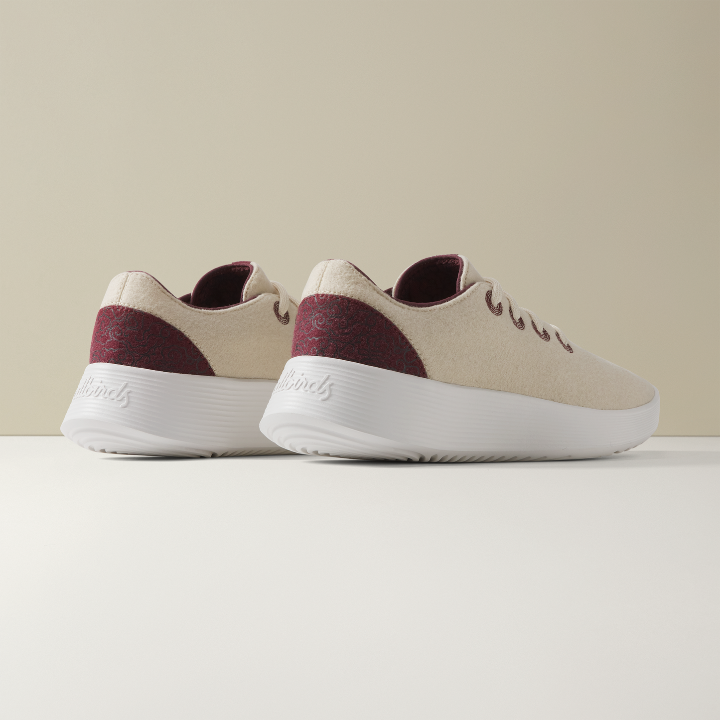 Women's Wool Runner 2 - Beige Hush/Botanic Red (Blizzard Sole)