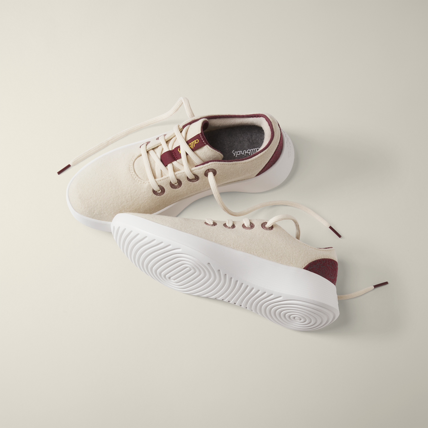 Women's Wool Runner 2 - Beige Hush/Botanic Red (Blizzard Sole)