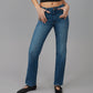 DENVER-DIS2 High Rise Straight Jeans 31" Inseam