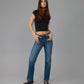 DENVER-DIS2 High Rise Straight Jeans 31" Inseam