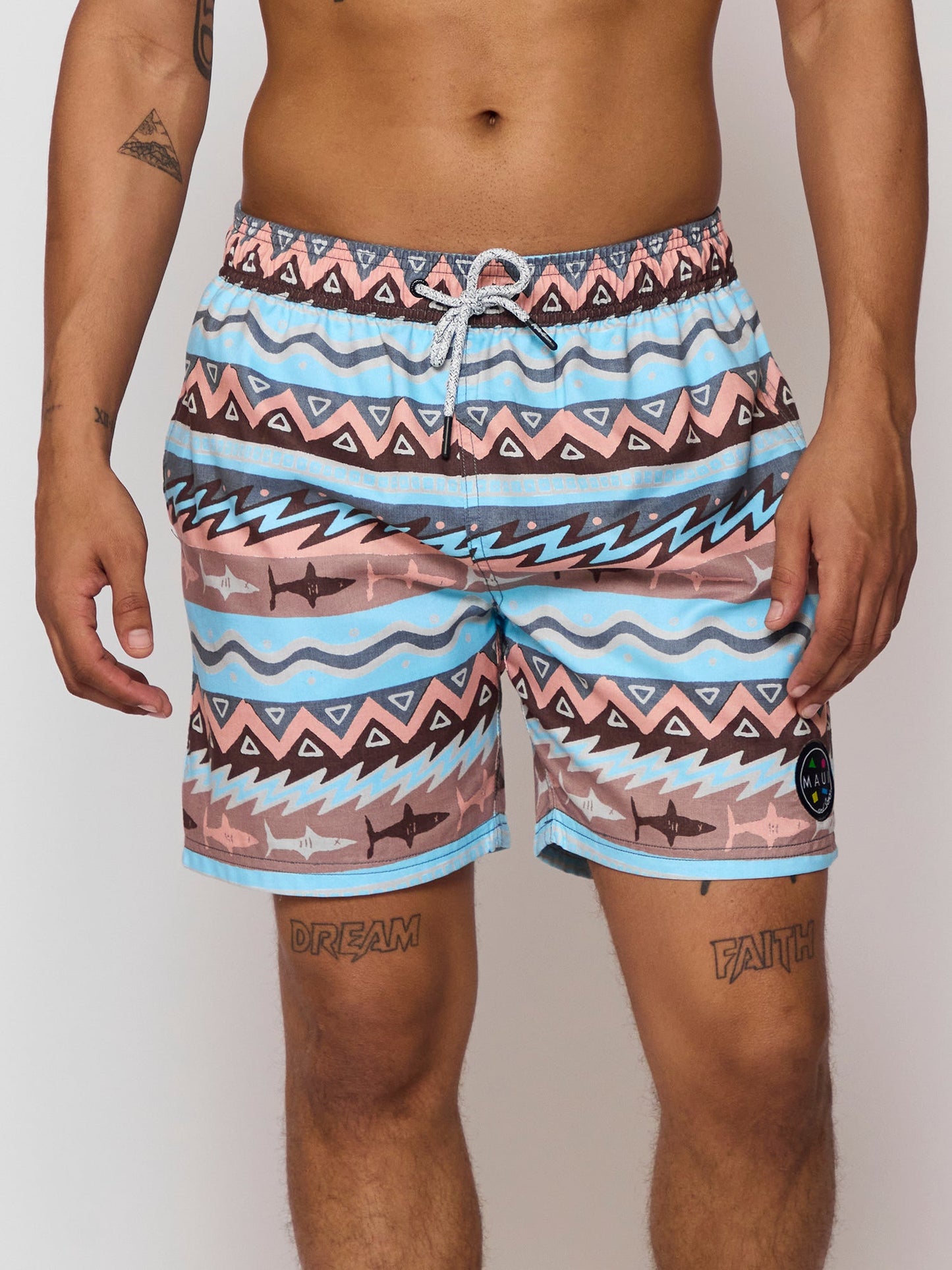 Stoker Pool Shorts in Tan