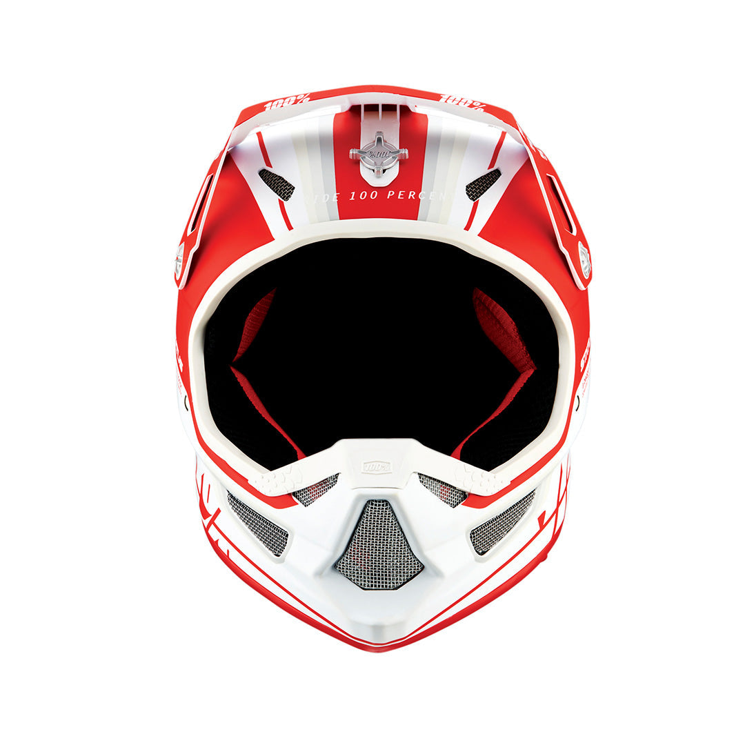 100% STATUS Youth Helmet - Topenga Red/White