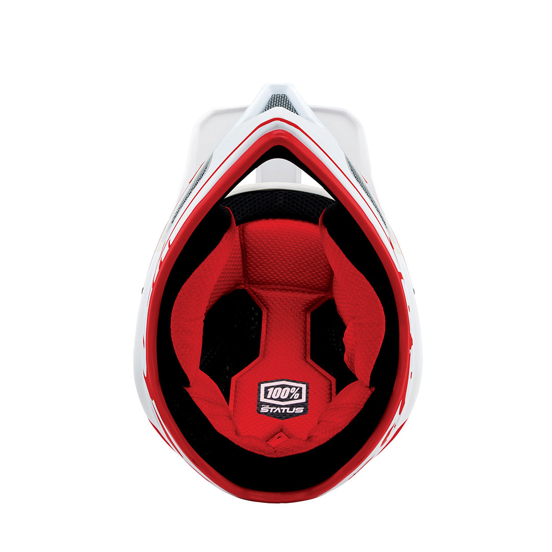 100% STATUS Youth Helmet - Topenga Red/White