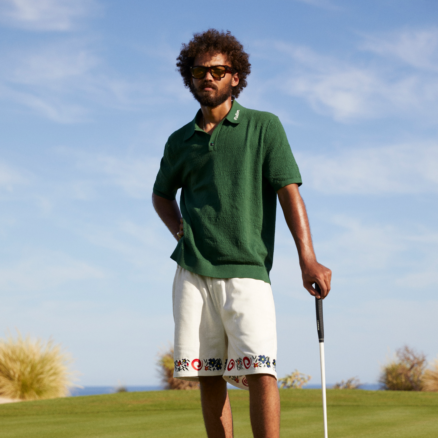 Resort Crochet Polo