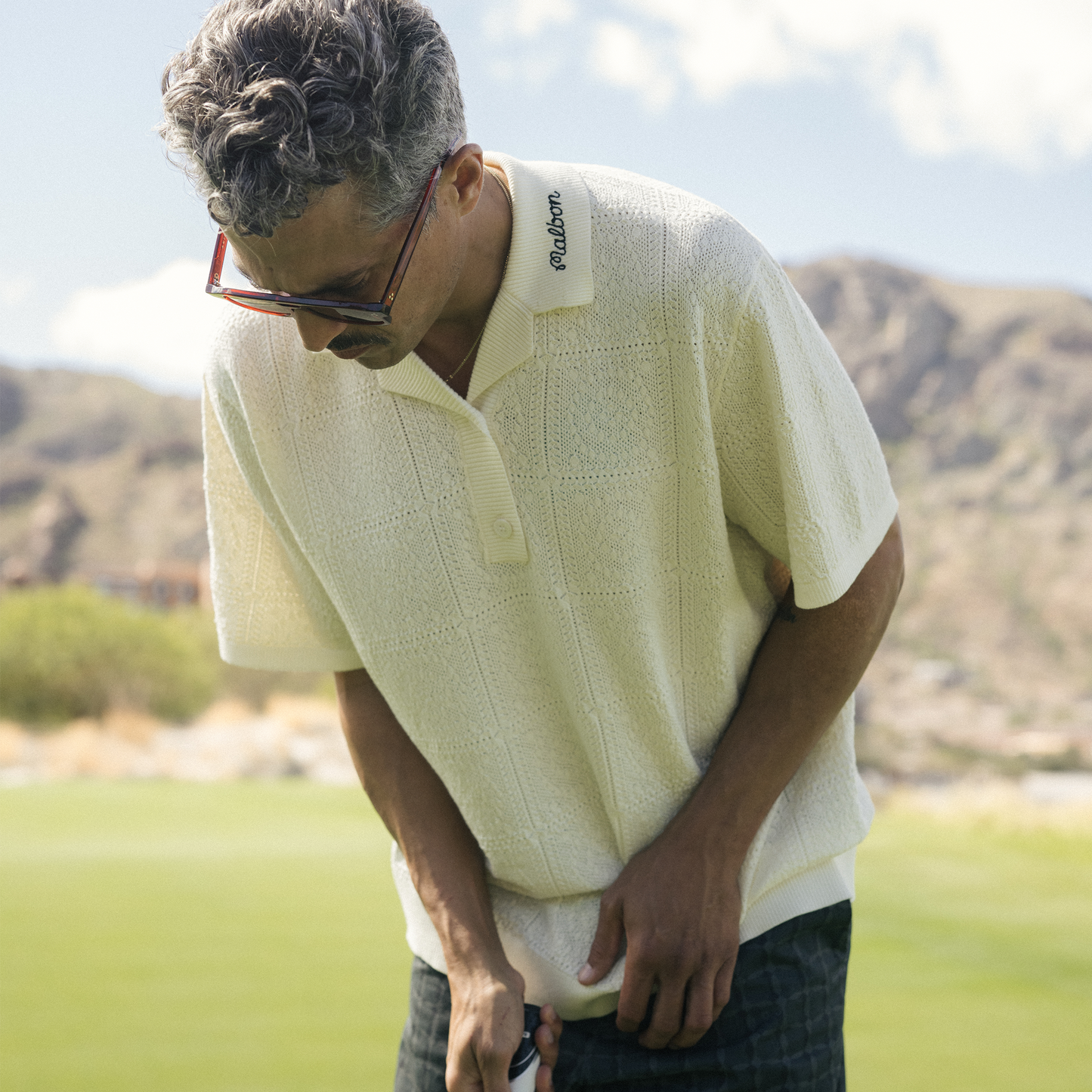 Resort Crochet Polo