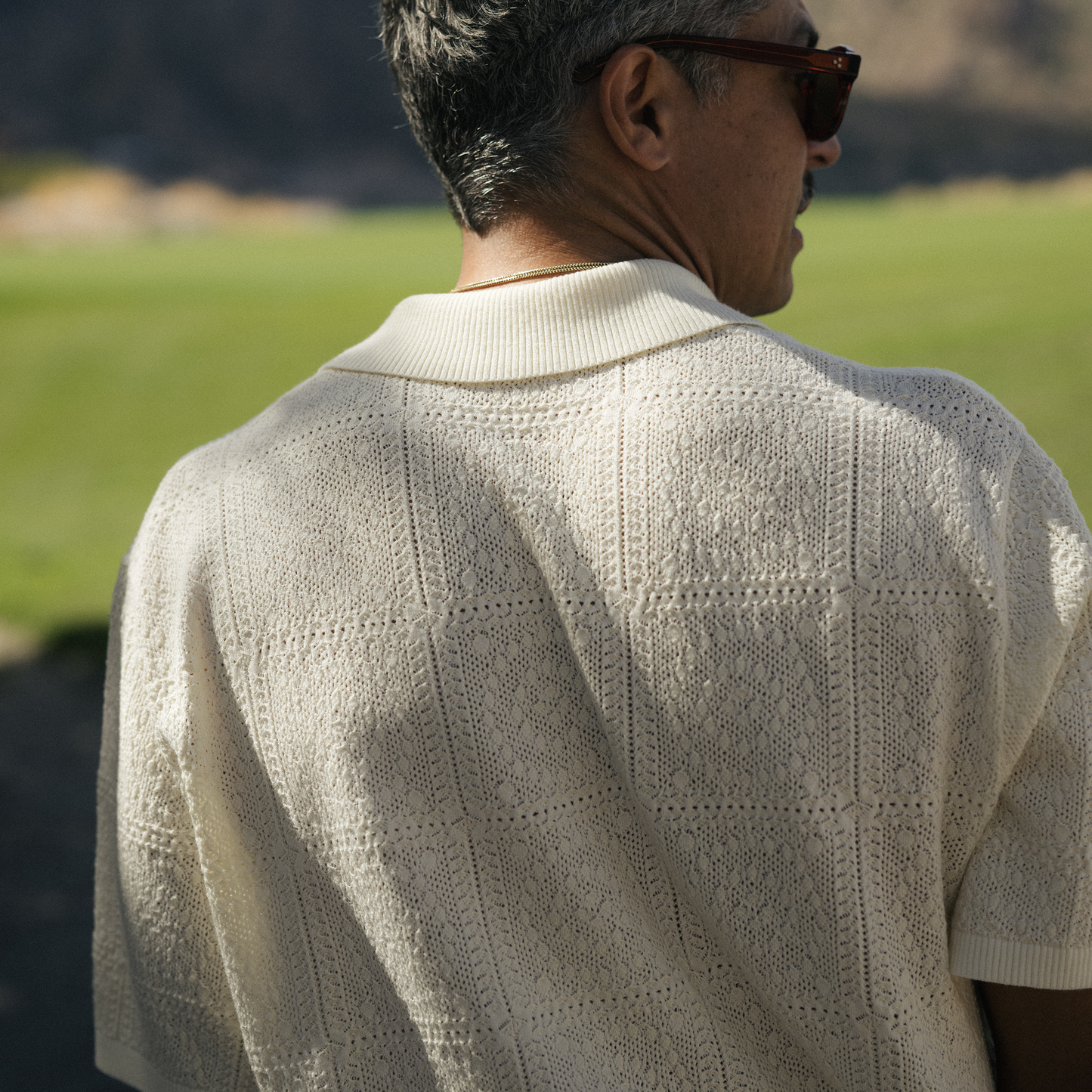 Resort Crochet Polo