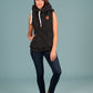 Zoe Sherpa Carbon Hoodie Vest