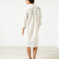 Pleated Sleeve Tunic in White