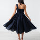 One Shoulder Dress in Navy