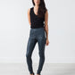 Elenaso Leather Trouser in Cool Grey