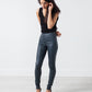 Elenaso Leather Trouser in Cool Grey