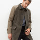 Raglan Maniche Coat in Olive