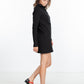 Fleece Jersey Dress in Black