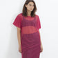 Mesh Over Dress in Pink