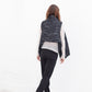 Quilted Mesh Waistcoat in Black/White