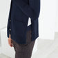 Square Cardigan in Navy