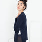 Square Cardigan in Navy