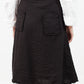 Wrap Snap Skirt in Black