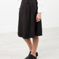 Wrap Snap Skirt in Black