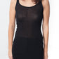 Easy Ribbed Tank in Black