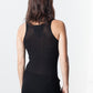 Easy Ribbed Tank in Black