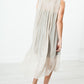 Chiffon Cape Back Dress in Sand