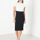 Layered Contrast Dress in Cream/Black