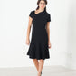 Lined Silhouette Dress in Black