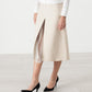 Tulle Pleat Skirt in Cream
