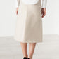 Tulle Pleat Skirt in Cream
