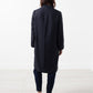 Woven Pleat Back Coat