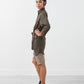 Belted Surplus Dress