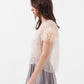 Organza Feather Top