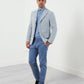 Seersucker Five Button Blazer