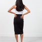 Long Pencil Skirt in Black